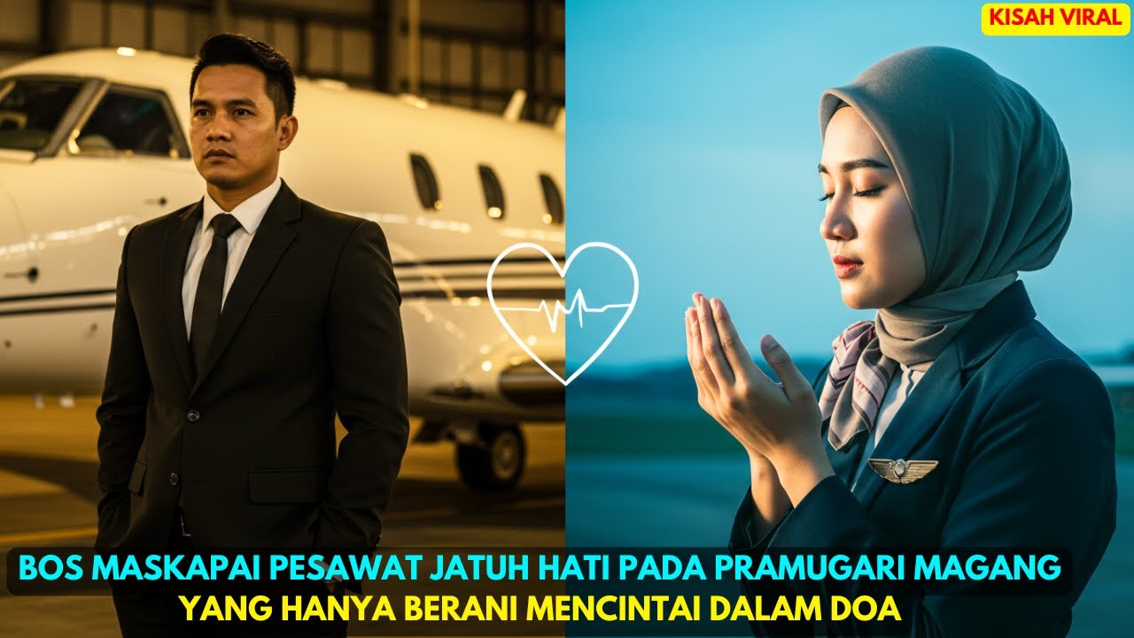BOS MASKAPAI PESAWAT JATUH HATI PADA PRAMUGARI MAGANG YANG HANYA BERANI MENCINTAI DALAM DOA