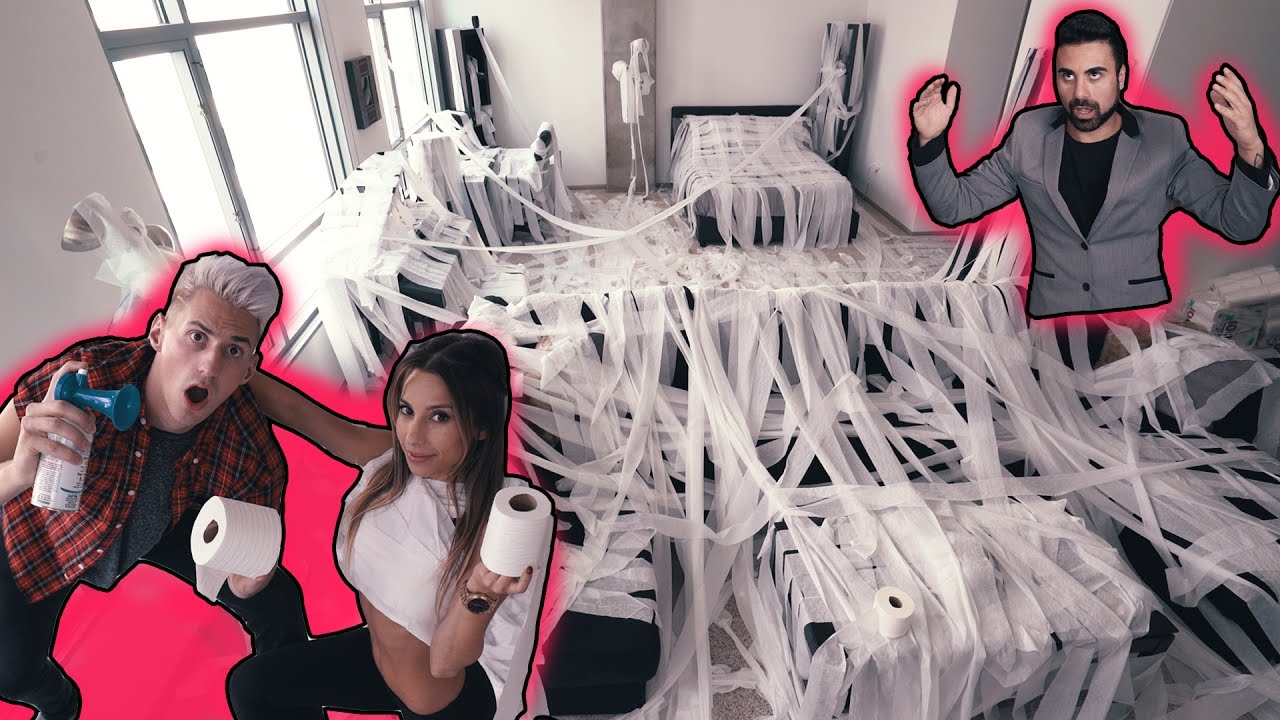 EGGED & TEEPEED HIS APARTMENT! 135,000 ROLLS OF TP! *PRANK WARS*