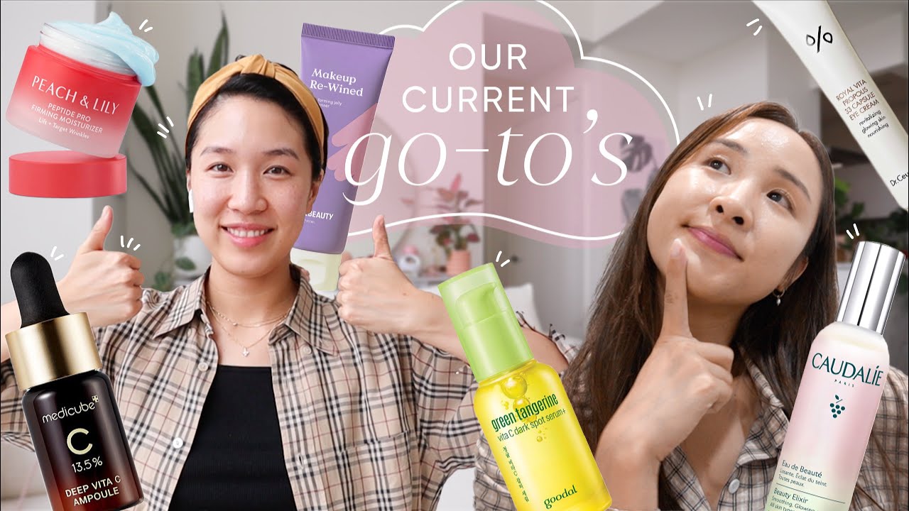 Our *real* skincare routine when we're NOT testing products!!