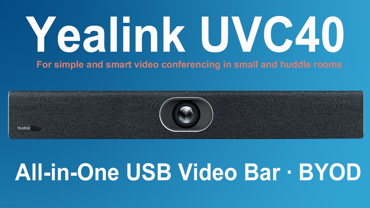 Yealink UVC40 All-in-One USB Video Bar · BYOD