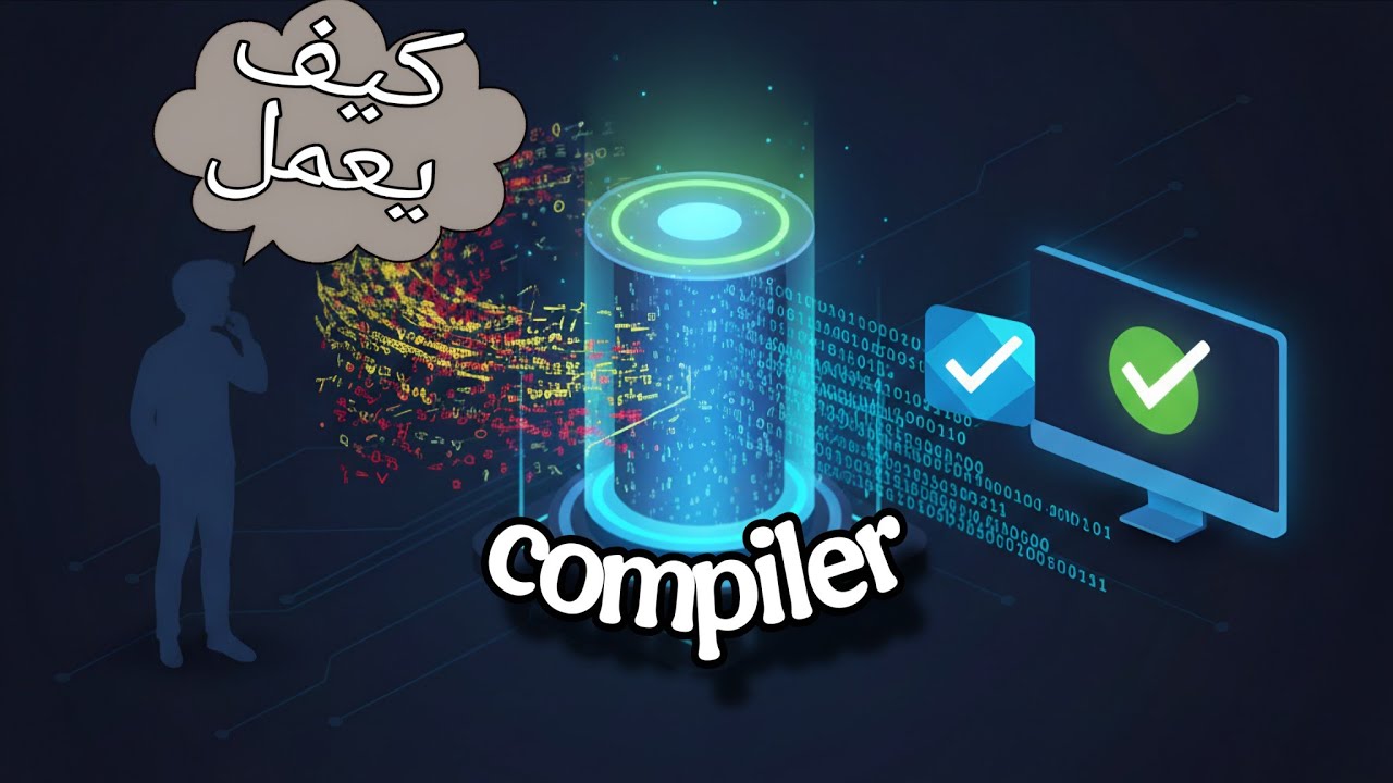 البرمجة من الصفر الدرس 2️⃣ من كورس اساسيات البرمجة : يعني ايه compiler 