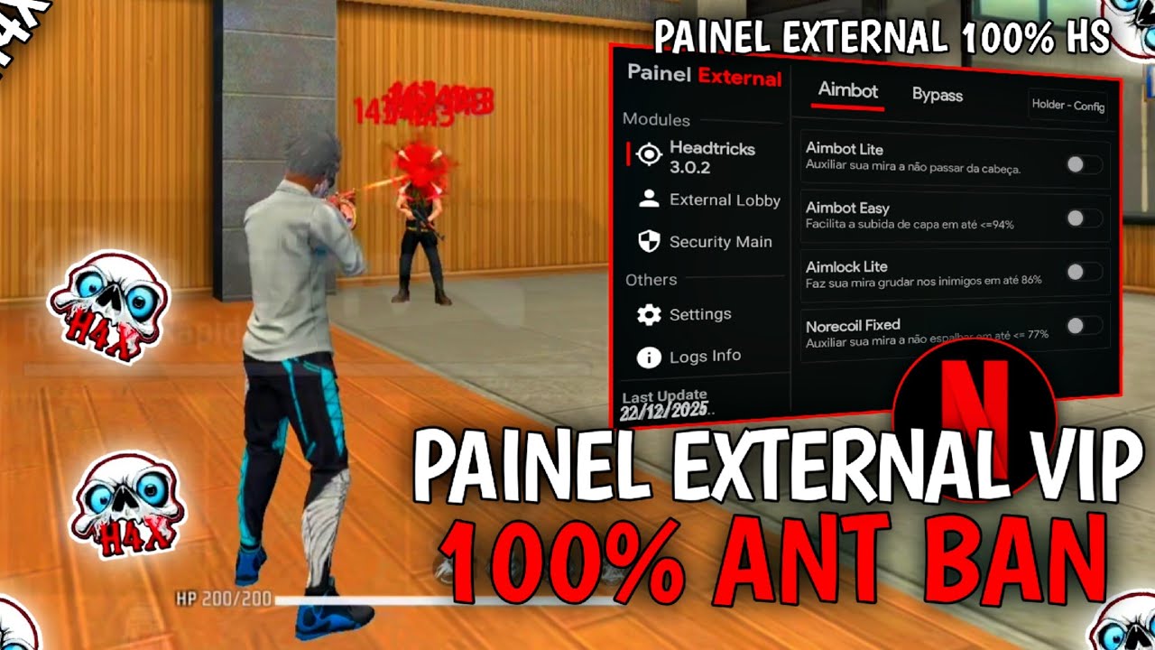 HEADTRICK VIP DE GRAÇA!! 🥶 PAINEL EXTERNAL MOBILE ANDROID E IOS🤣 NOVO XIT LINK MEDIAFIRE 🎯