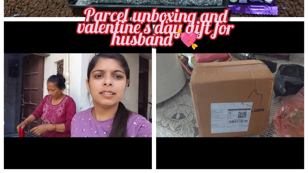 Parcel unboxing and valentine's day gift for husband || makhija|| #vlogger #viral #makhijafamily