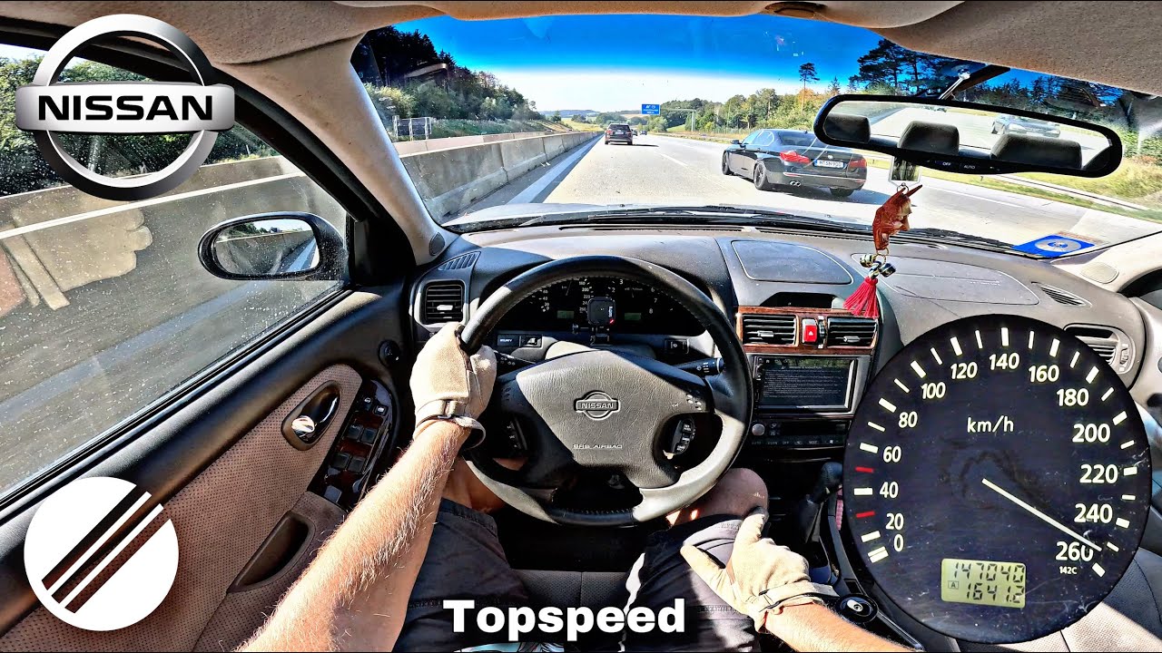Nissan Maxima QX 3.0 V6 *Manual* Top Speed Drive on German Autobahn🏎