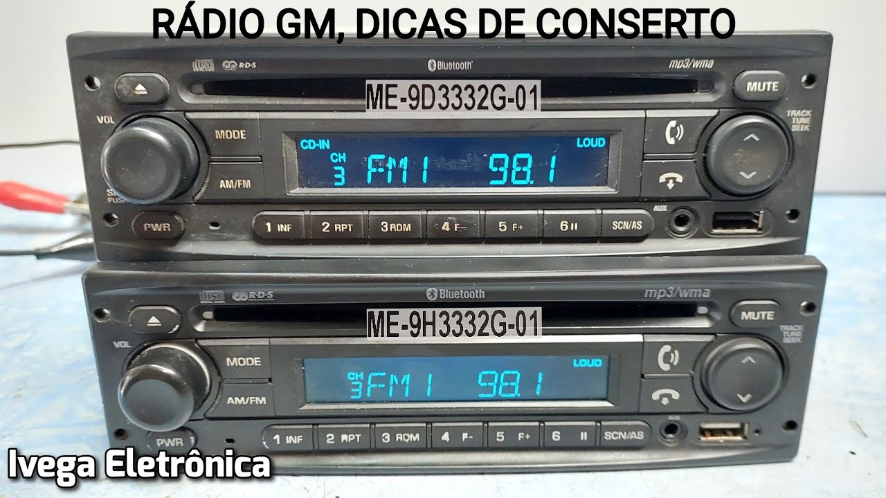 Rádio GM, não toca pendrive, dicas de conserto
