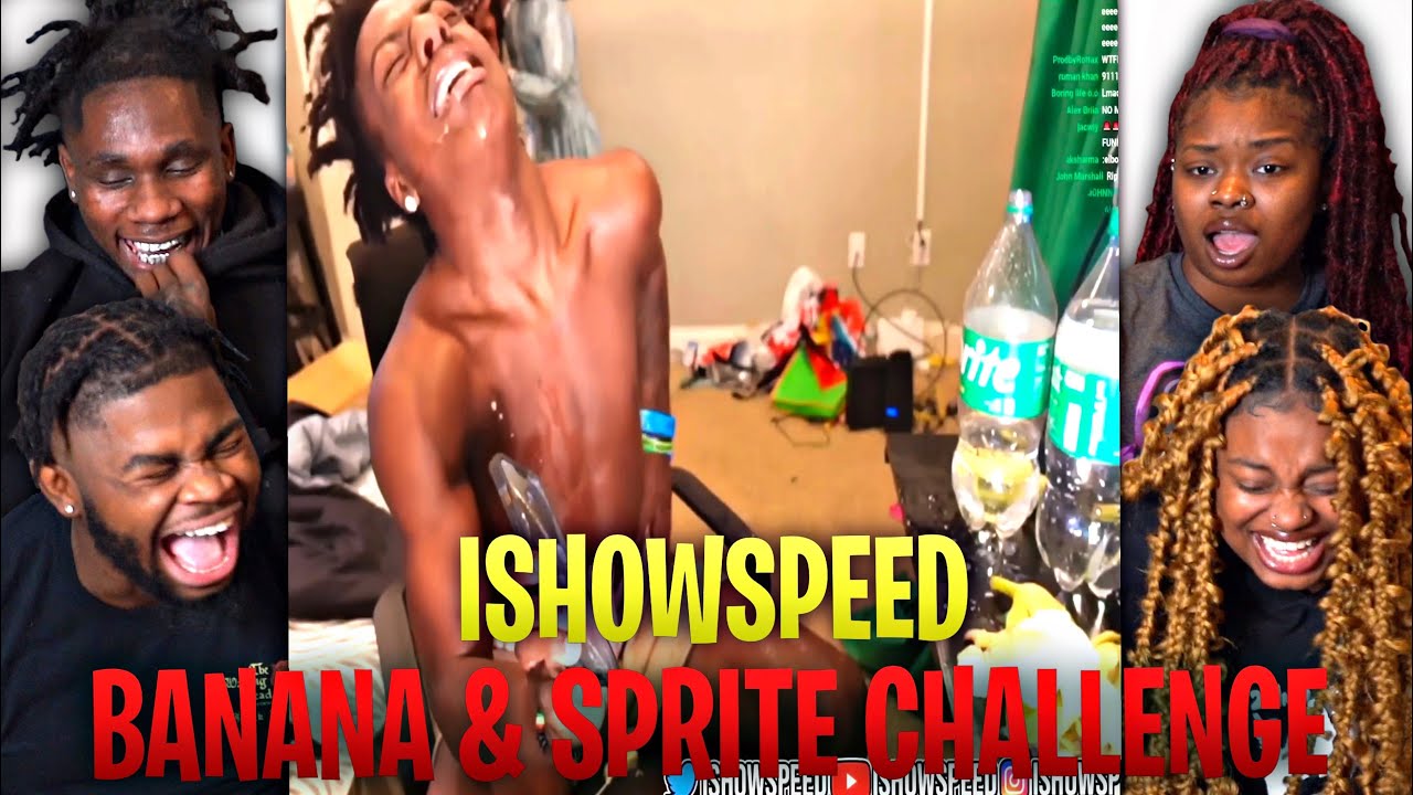 HE CALLED 911 AGAIN😭 ISHOWSPEED Banana & Sprite Challenge | REACTION