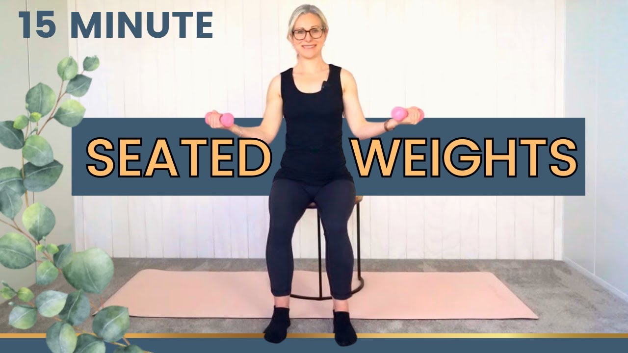 15 MIN SEATED WEIGHTS PILATES WORKOUT