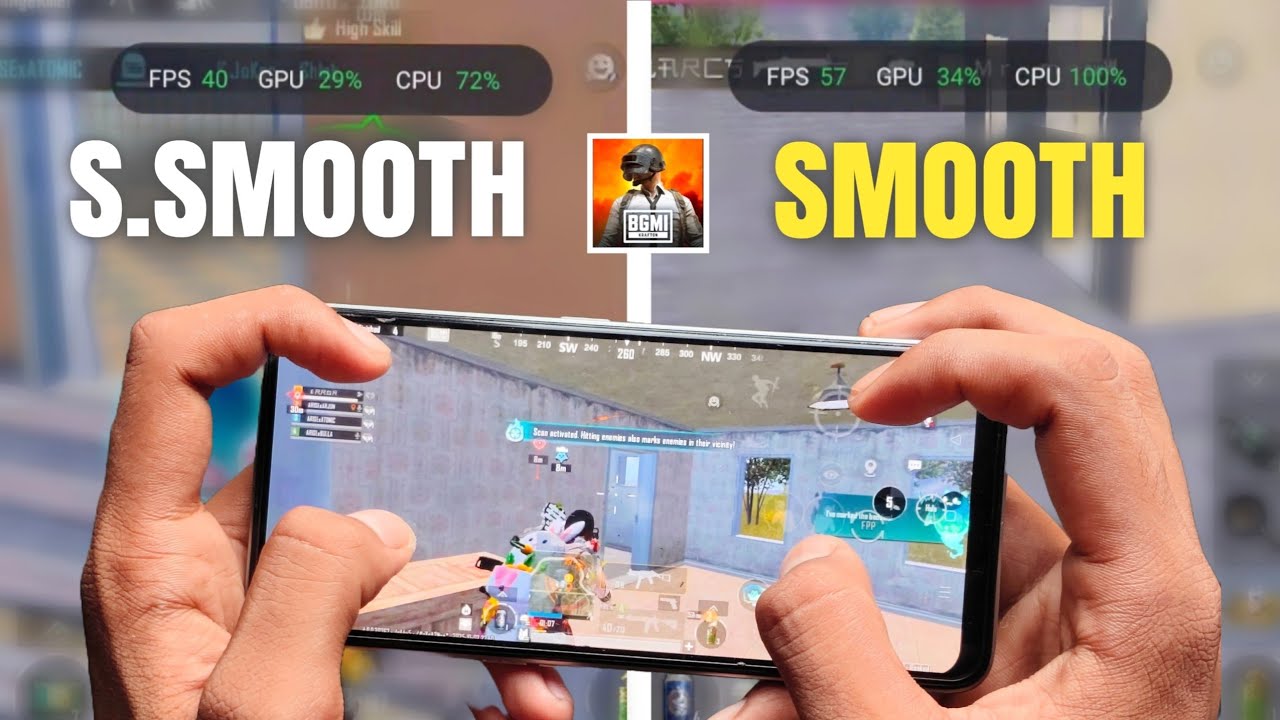 (Live FPS Check) Super Smooth Vs Smooth Graphics in BGMI | Low end device Best Graphics