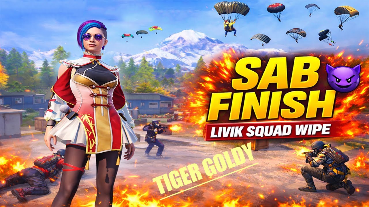 Livik Map Me Sabko Finish Kar Diya 😈 Squad Wipe Gameplay