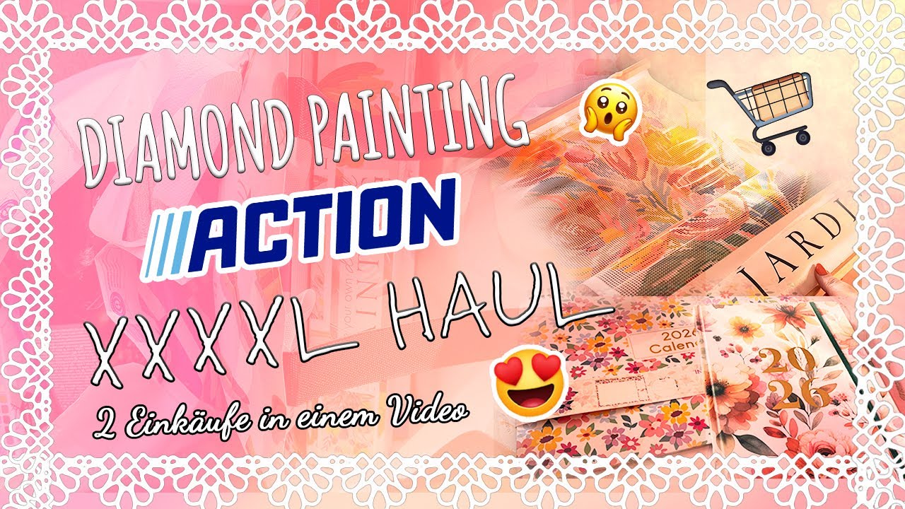 RIEEESEN XXXXL ACTION HAUL 😧🤭 DIAMOND PAINTING