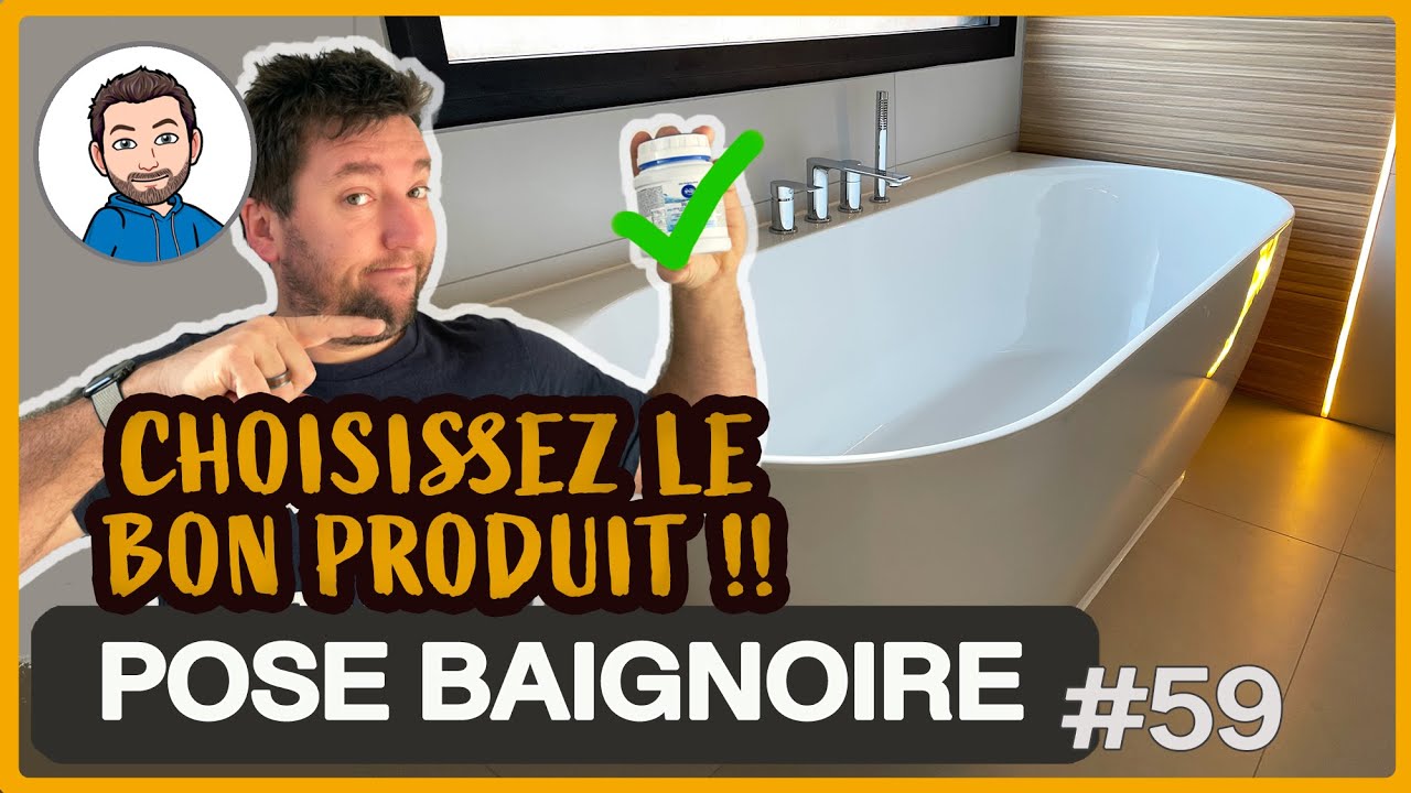 INSTALLER une BAIGNOIRE SEMI-ÎLOT avec robinetterie