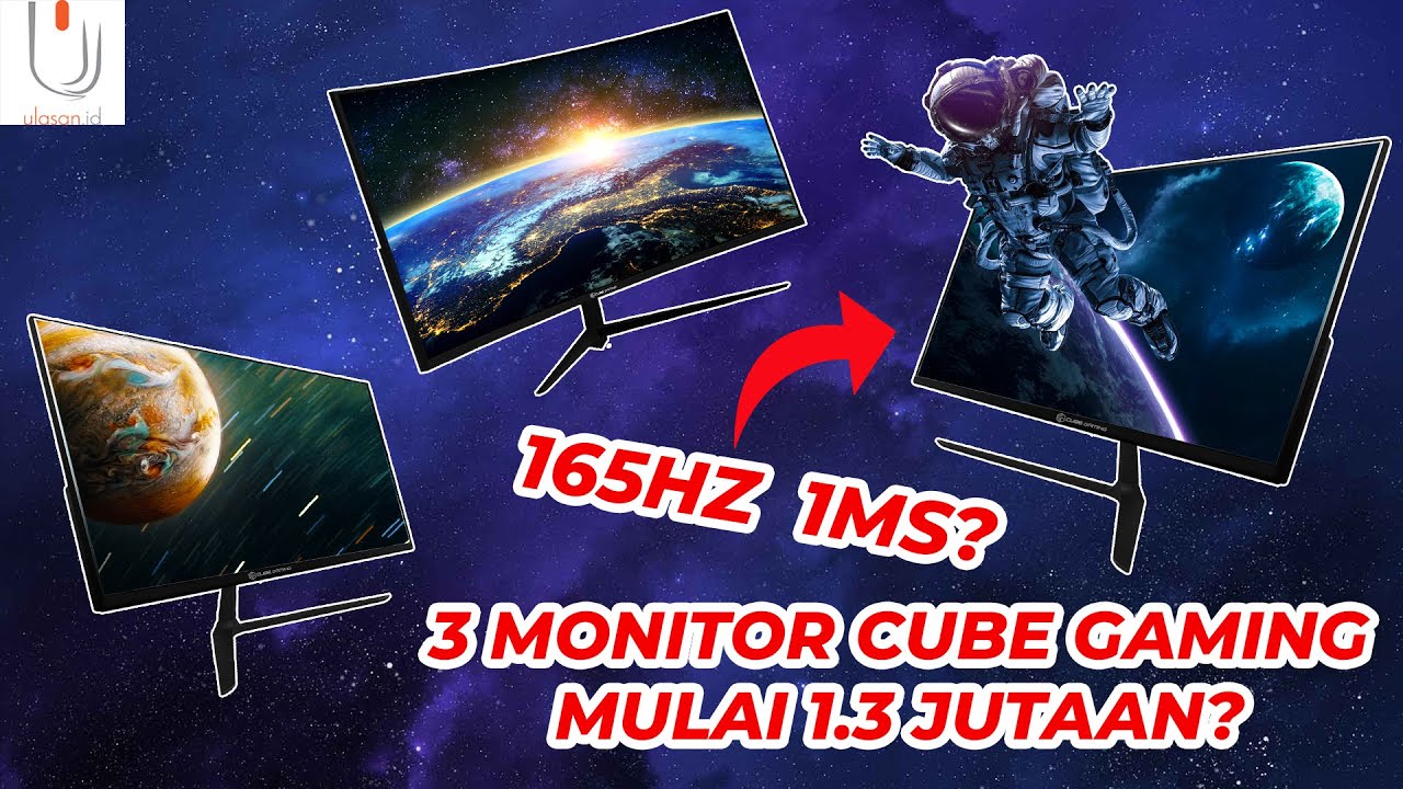MONITOR GAMING 165HZ MURAH, START 1.3 JUTAAN AJA 2 MONITOR LAGI || MONITOR CUBE GAMING