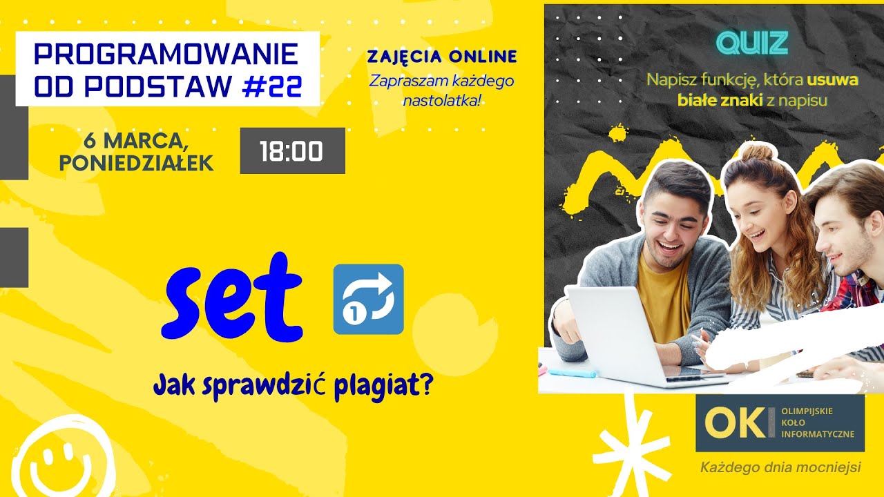 Programowanie OD PODSTAW #22 - Set - Jak sprawdzić plagiat?