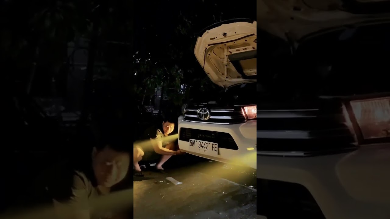 PEMASANGAN LAMPU BILED BEEBOT FOGLAMP DI HILUX 