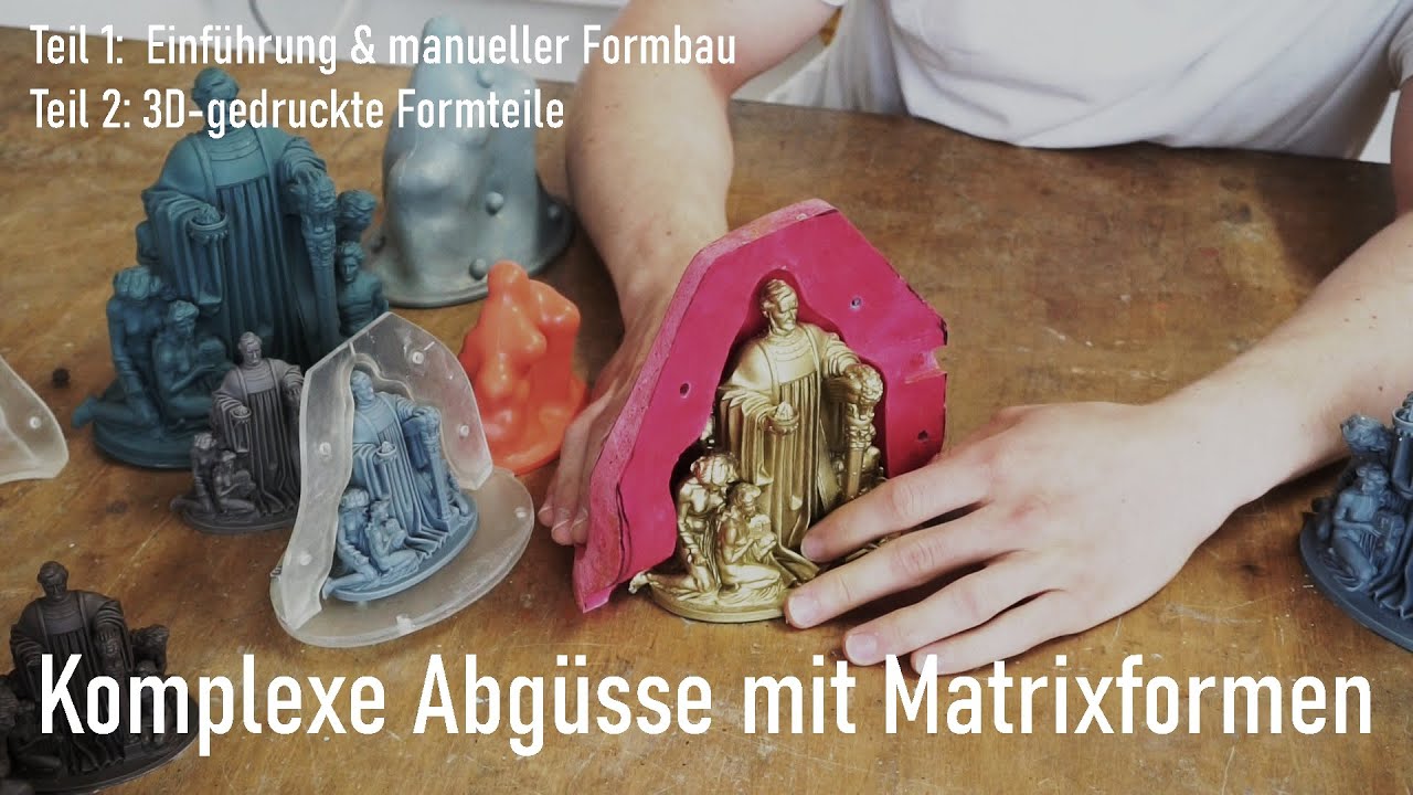 Komplexe Abgüsse mit Matrixformen - Teil 1: manueller Formbau