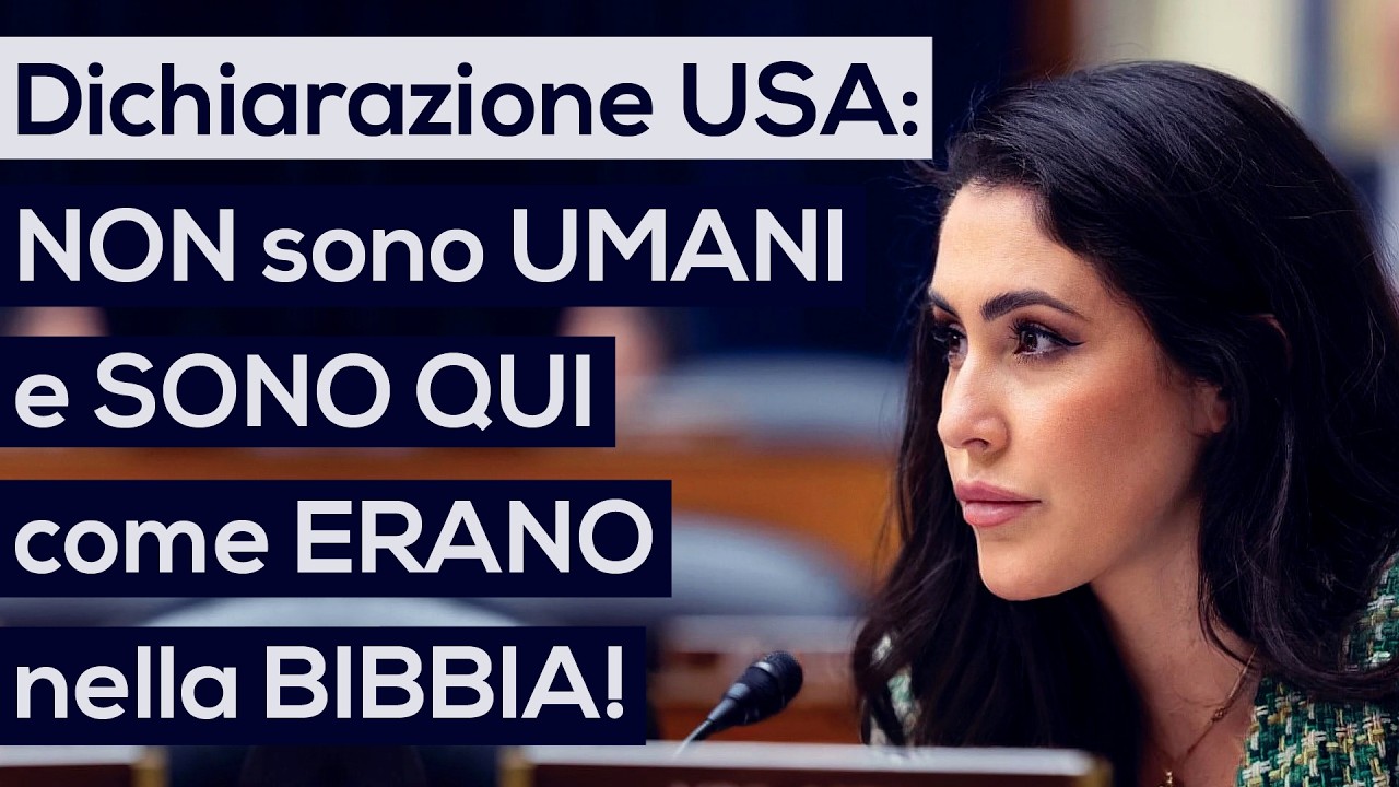 Dichiarazione USA: NON sono UMANI e SONO QUI, come ERANO nella BIBBIA!