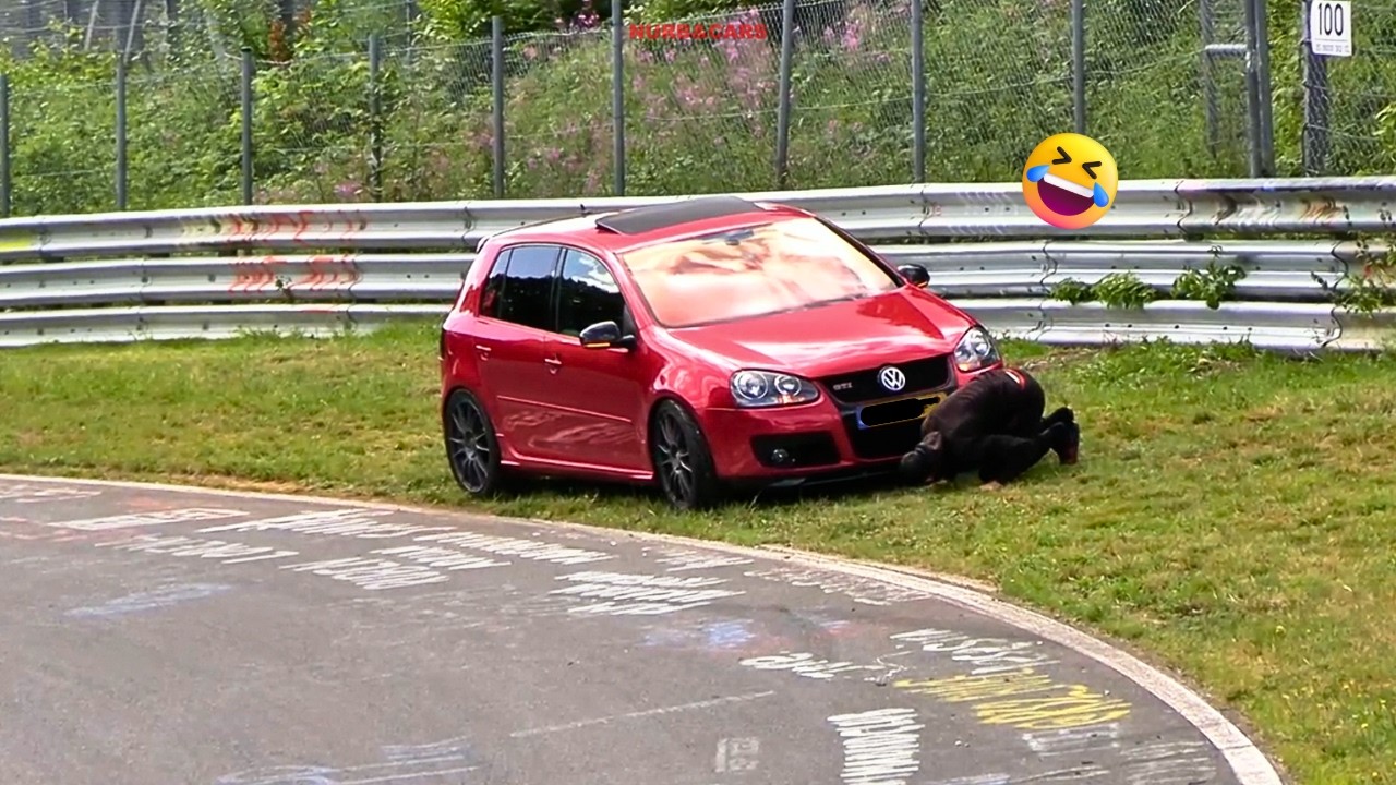 NÜRBURGRING -- VW GOLF GTI  Fails & Wins Fast Drivers 2024