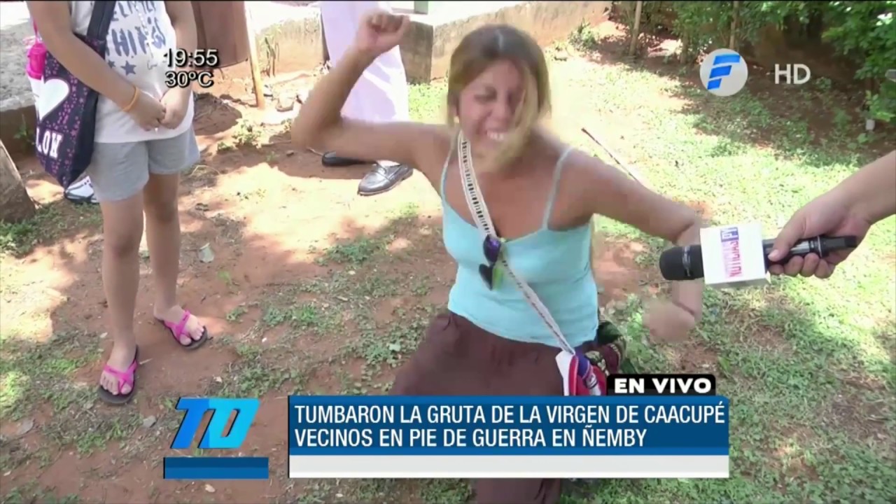 Tumbaron la gruta de la Virgen de Caacupé en Ñemby