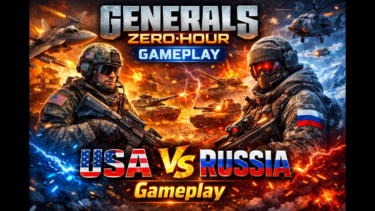 Generals Zero Hour Gameplay USA Vs Russia