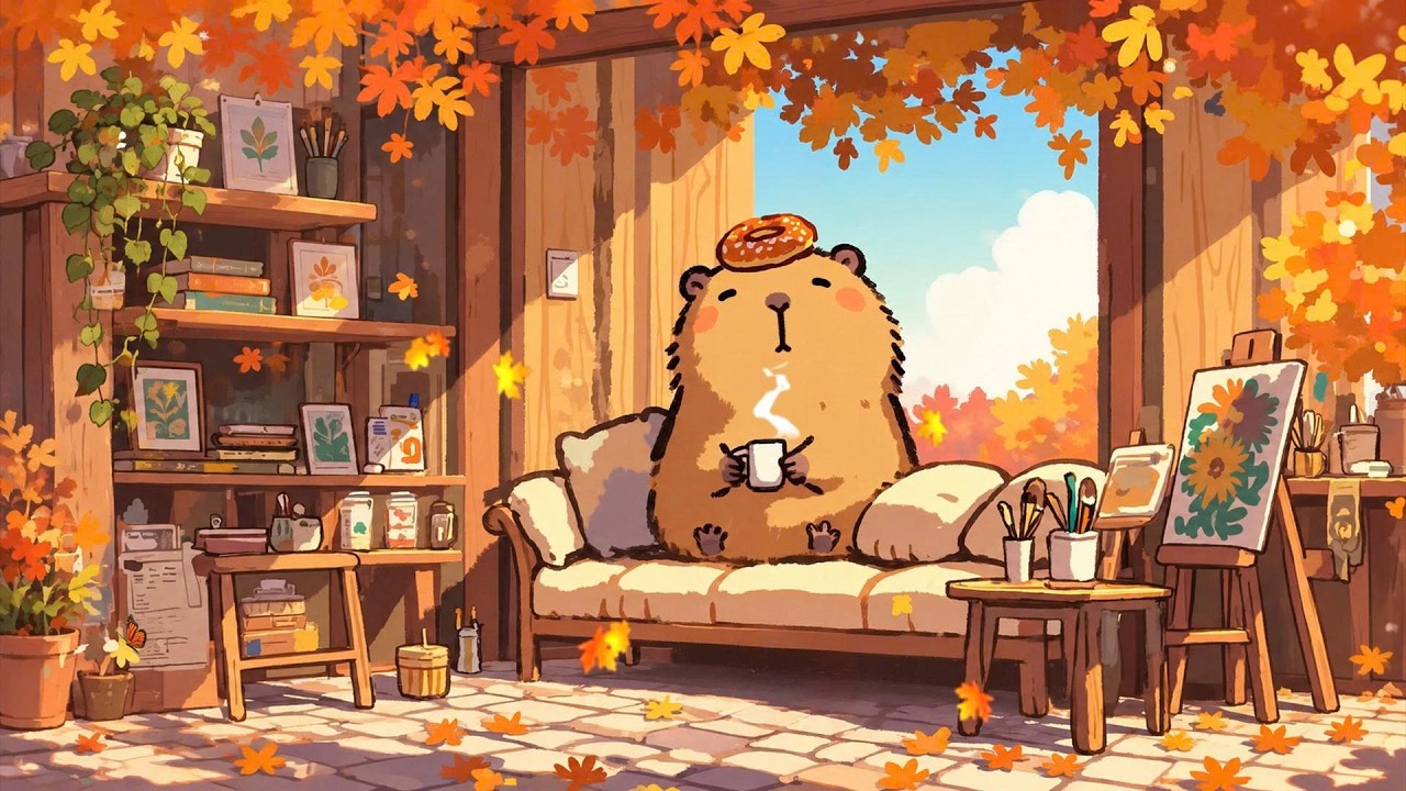 Let your heart rest 🍩 Lofi Deep Focus to work / study 🍂 Cozy Autumn Coffee Corner