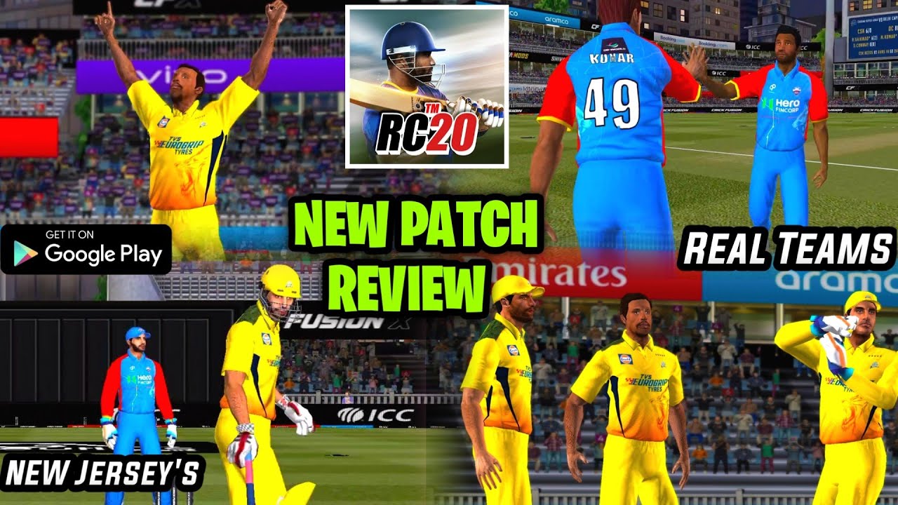 Real Cricket 20 New Patch Released 🌀 ! IPL Real Teams & Real Jersey ! Gameplay Review In Tamil