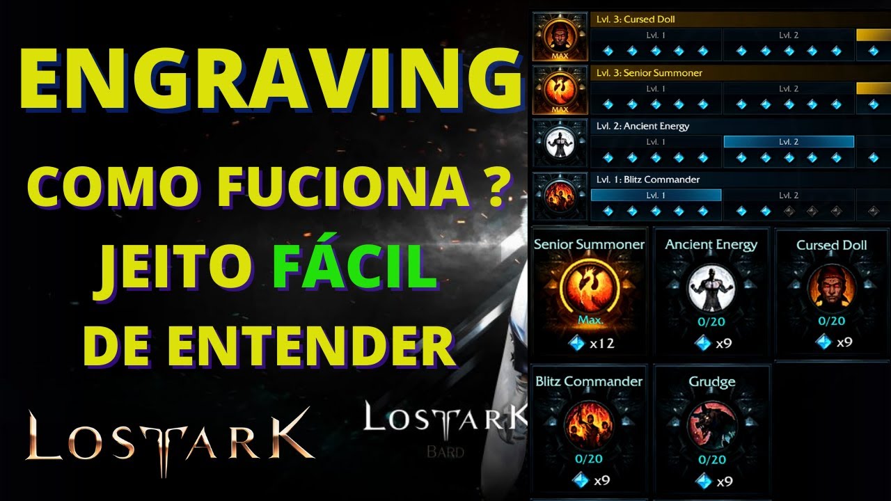 ENGRAVING - GUIA EXPLICANDO DE MANEIRA FÁCIL DE ENTENDER - LOST ARK