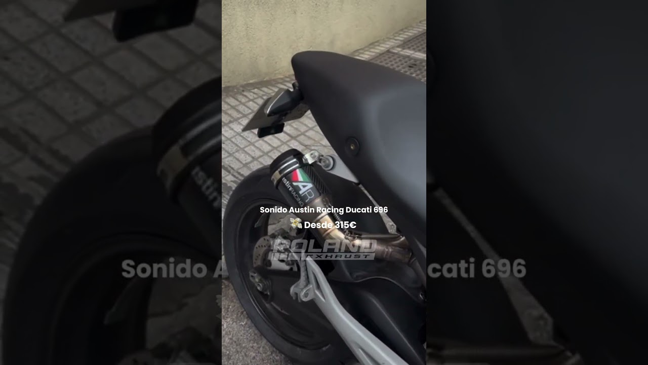 As&iacute; suena una Ducati 696 con escape Austin Racing, disponible en Poland Exhaust 🔊
