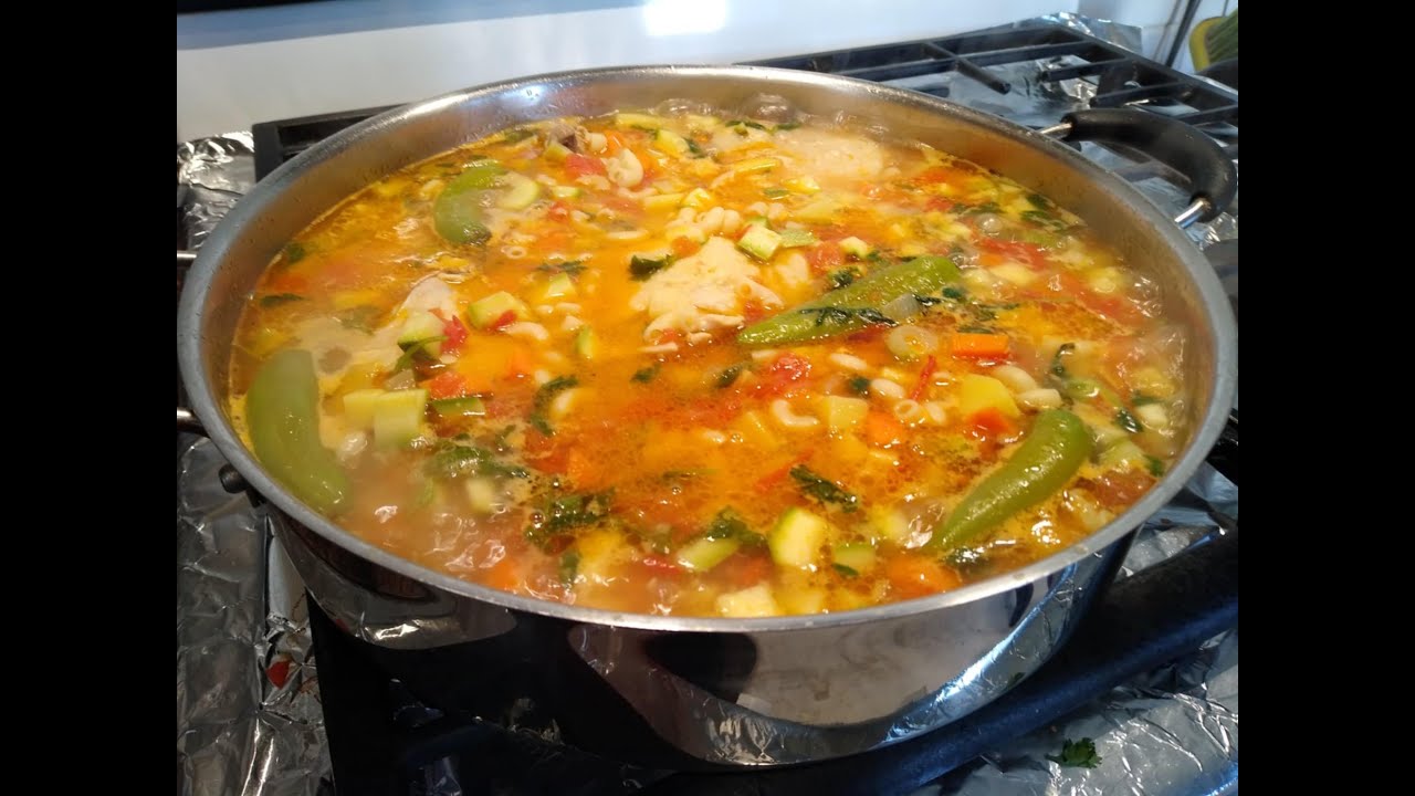 PASTA CON VERDURAS Y POLLO 