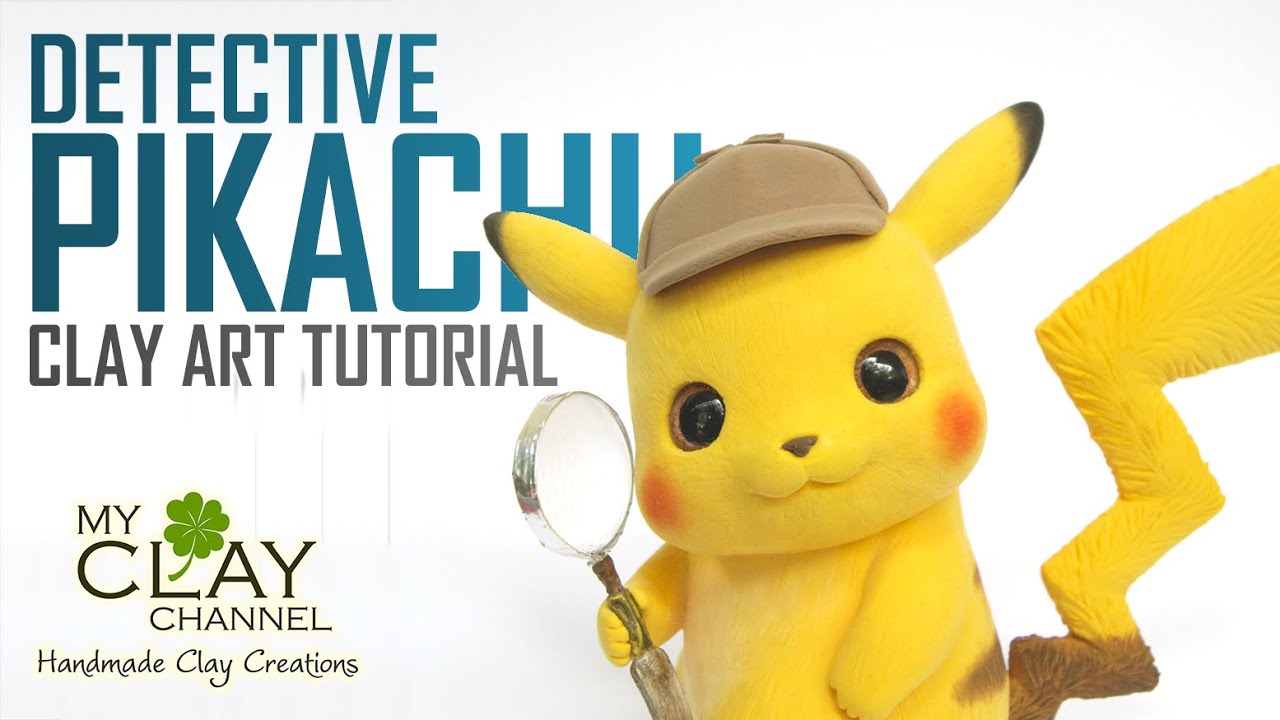 How to make Detective Pikachu - Pokémon - Clay Art Tutorial