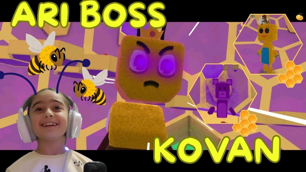 KOVANA GİRDİK! 🍯👑 KRALİ&Ccedil;E ARI ve MOR AYI BOSS SAVAŞI! | 5. B&ouml;l&uuml;m Kovan. Super Bear Adventure