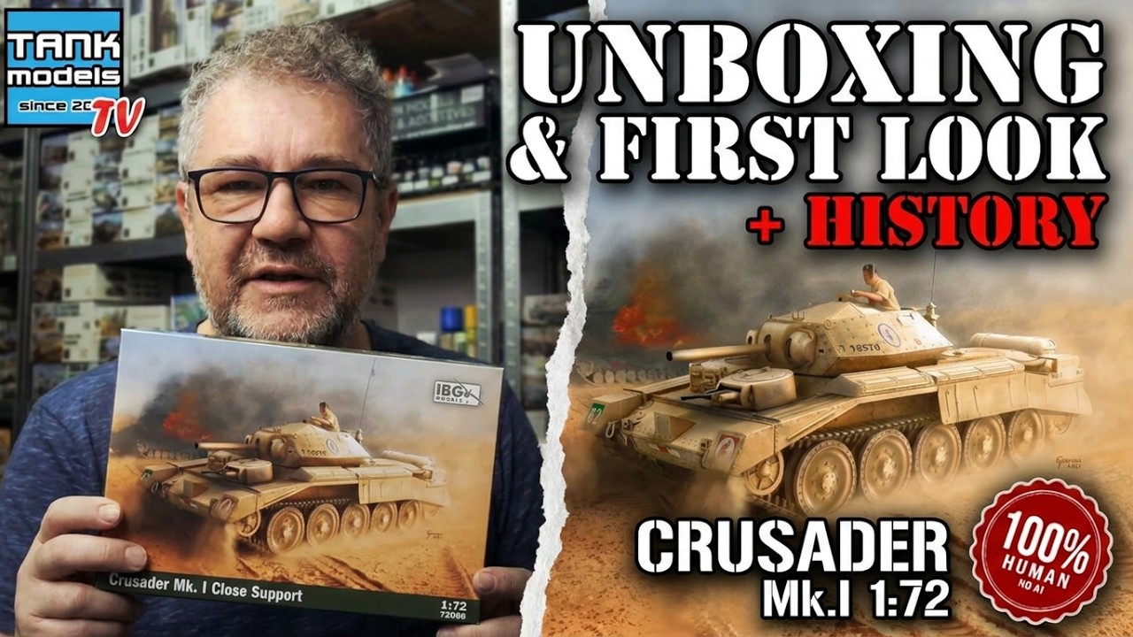Unboxing #35 - Crusader Mk.I Close Support  - IBG Models 72066