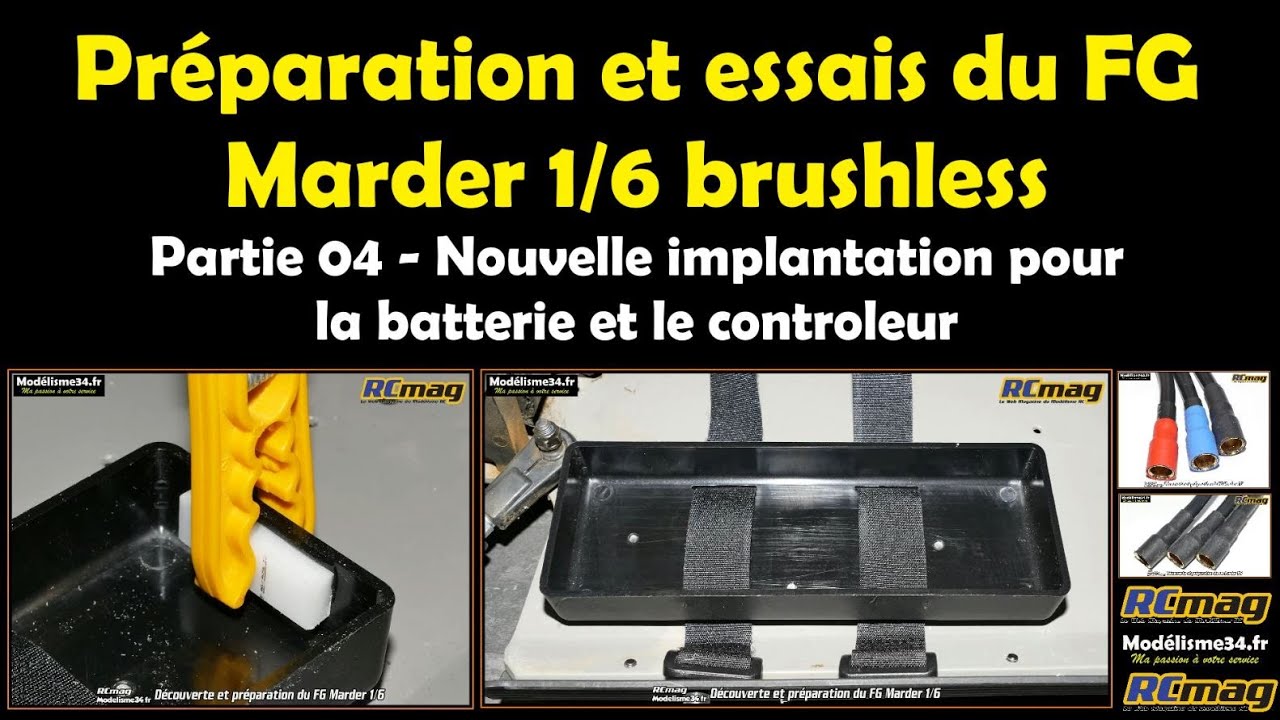 Préparation du TT 1/6 brushless FG Marder 4x2 - Partie 04 avec une nouvelle répartition des masses