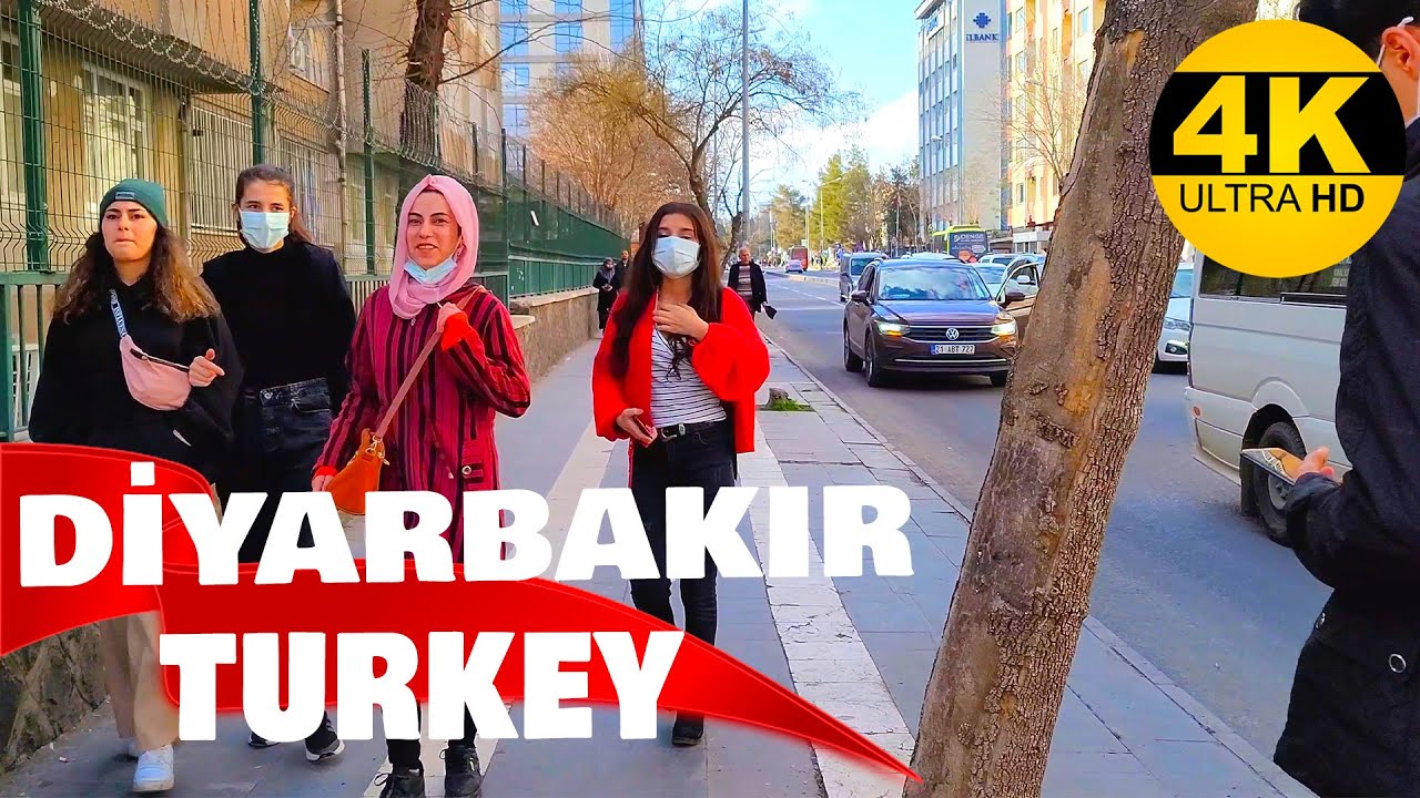 【4K60】Diyarbakır Dağkapı Meydanından Ofise I ⁴ᴷ Walking Diyarbakir Dagkapi To The Ofis Square Turkey