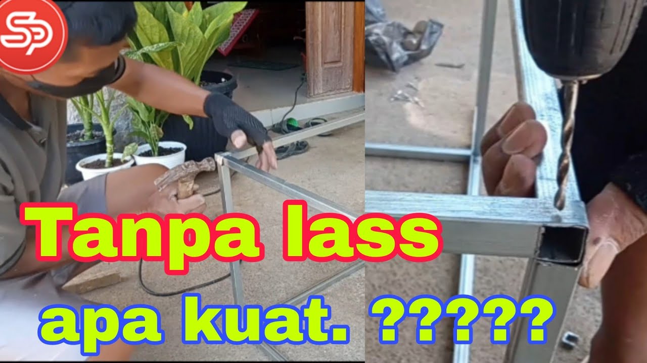 TANPA LAS ..CARA SAMBUNG BESI HOLOW ..dengan mudah