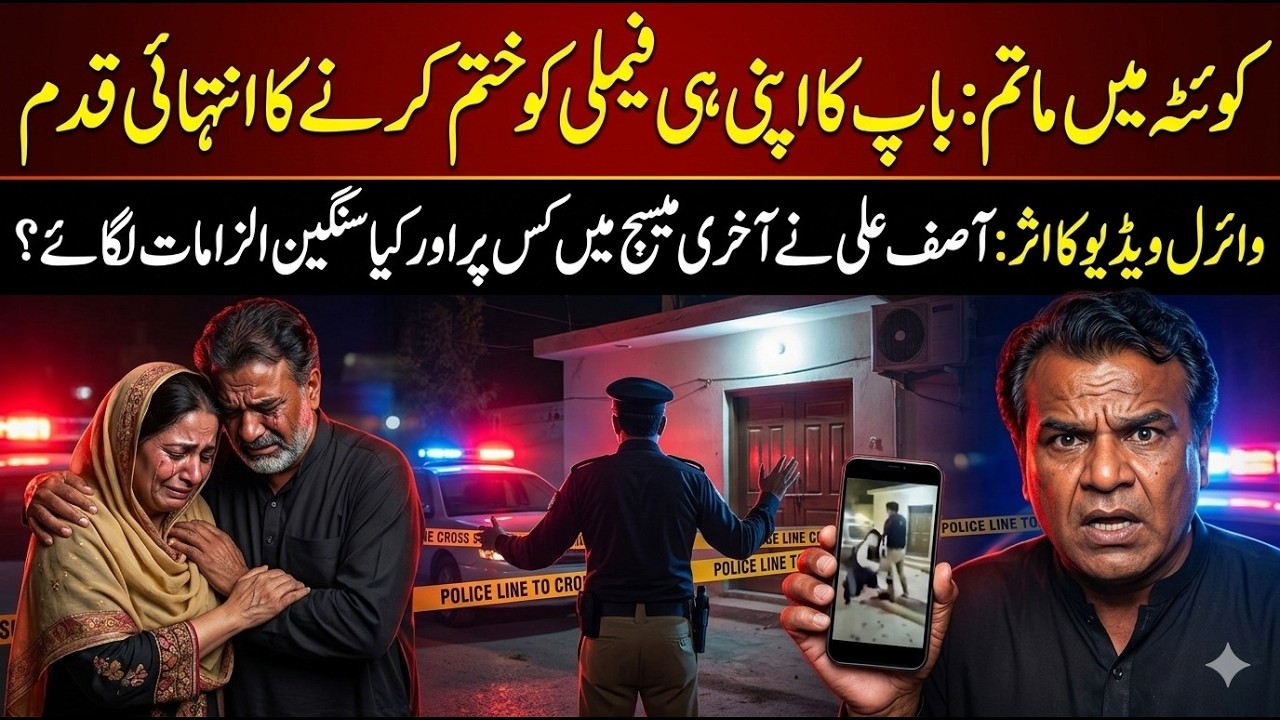 The Quetta Tragedy: Why Did Asif Ali Kill His Family and Himself?