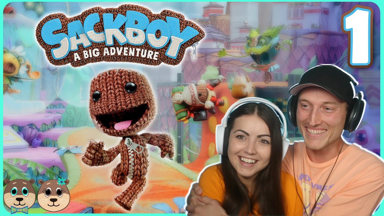 Cozy Gaming Couple Plays Sackboy: A Big Adventure PS5 Gameplay - | 2 Player Co-Op | Part 1