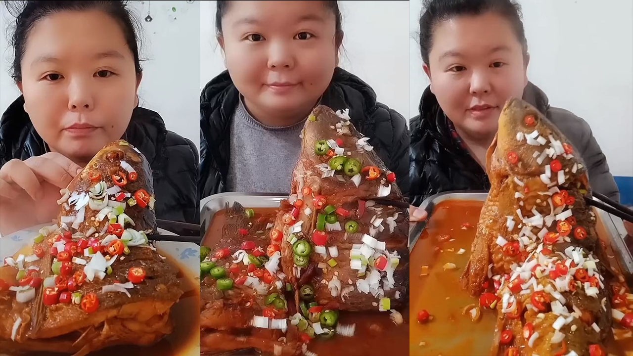 Spicy Fish Curry & Fish Fry Mukbang | 생선구이·생선조림 먹방 | Chinese Mukbang Real Sound