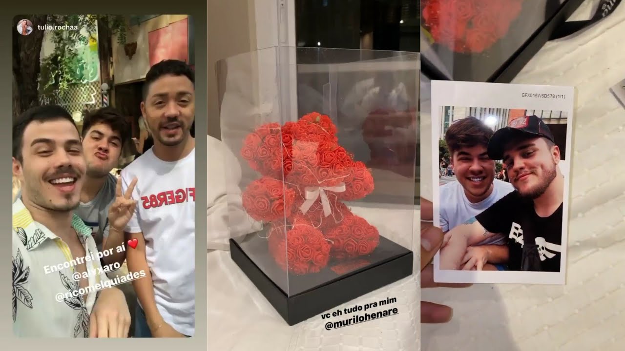 Álvaro ganhou um urso de rosas 🐻❤️