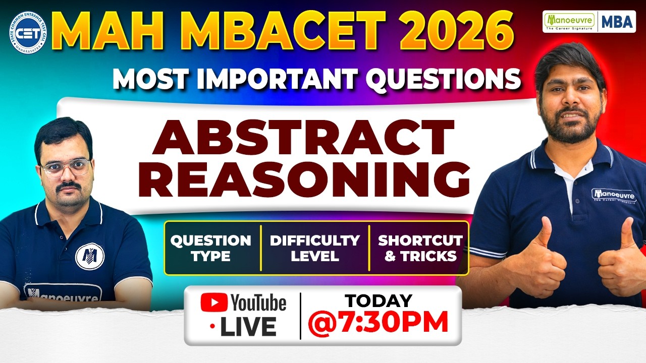 MAH MBA CET 2026 Abstract Reasoning | Most Important Questions & Difficulty Level