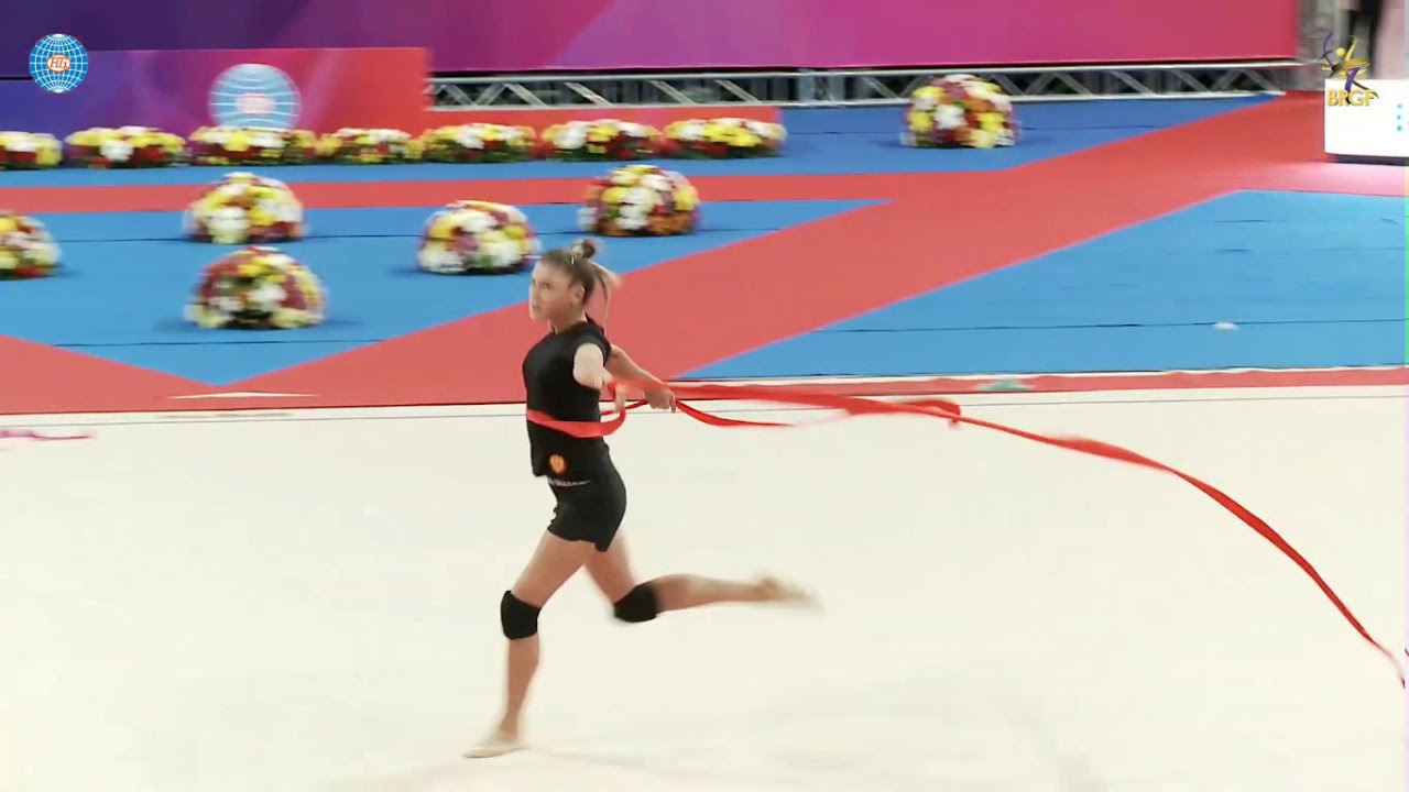 Alexandra Soldatova Ribbon Training World Cup Sofia 2019