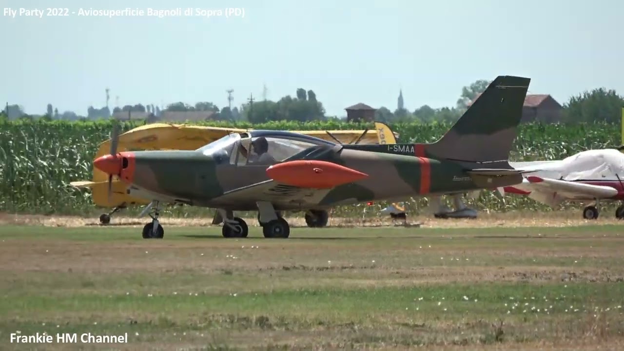 Siai Marchetti SF260 (I-SMAA) landing at Fly Party 2022