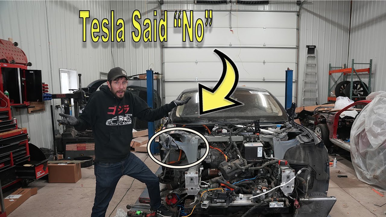 REBUILDING A WRECKED TESLA PART 2