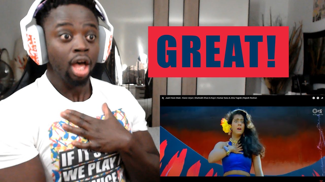 Jaati Hoon Main - Karan Arjun (Shahrukh Khan & Kajol) REACTION!!!