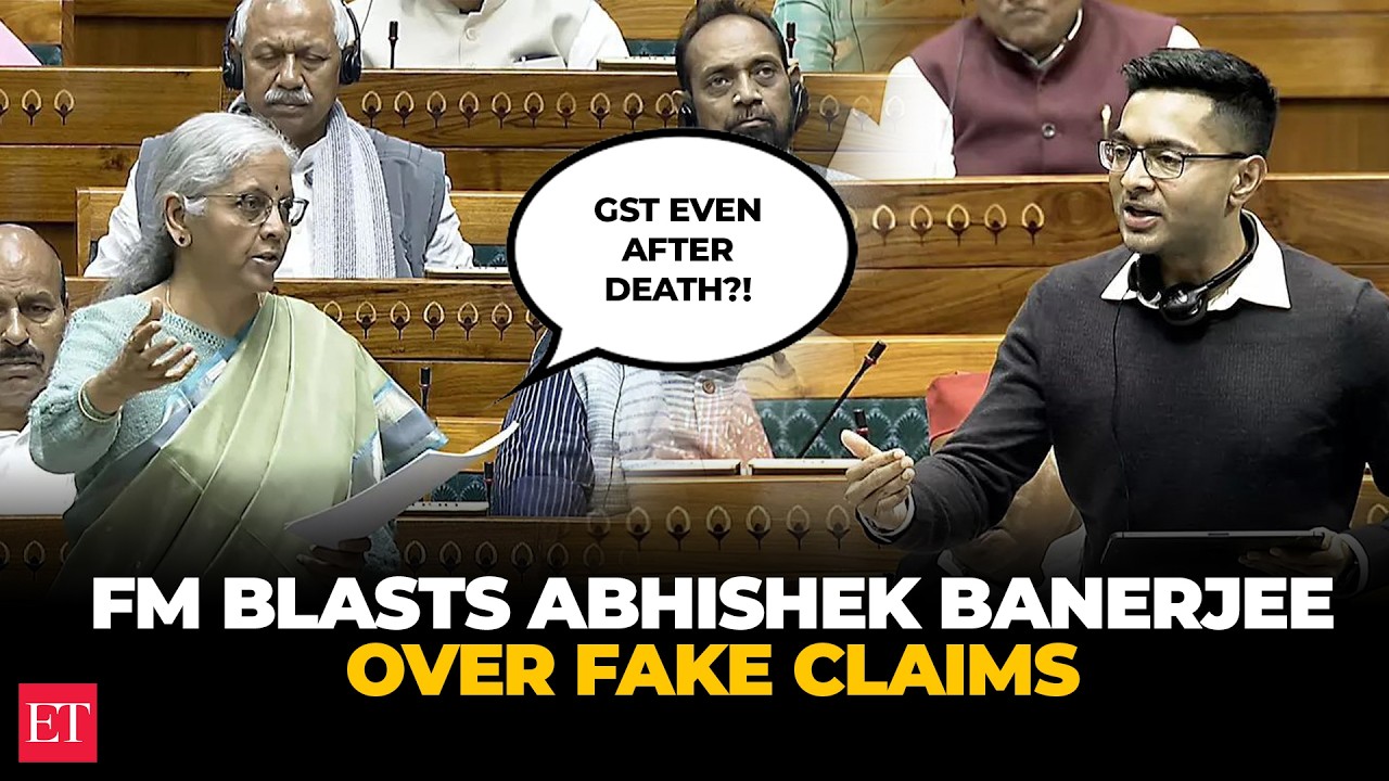 GST even after death! FM Sitharaman blasts TMC MP Abhishek Banerjee over fake claims