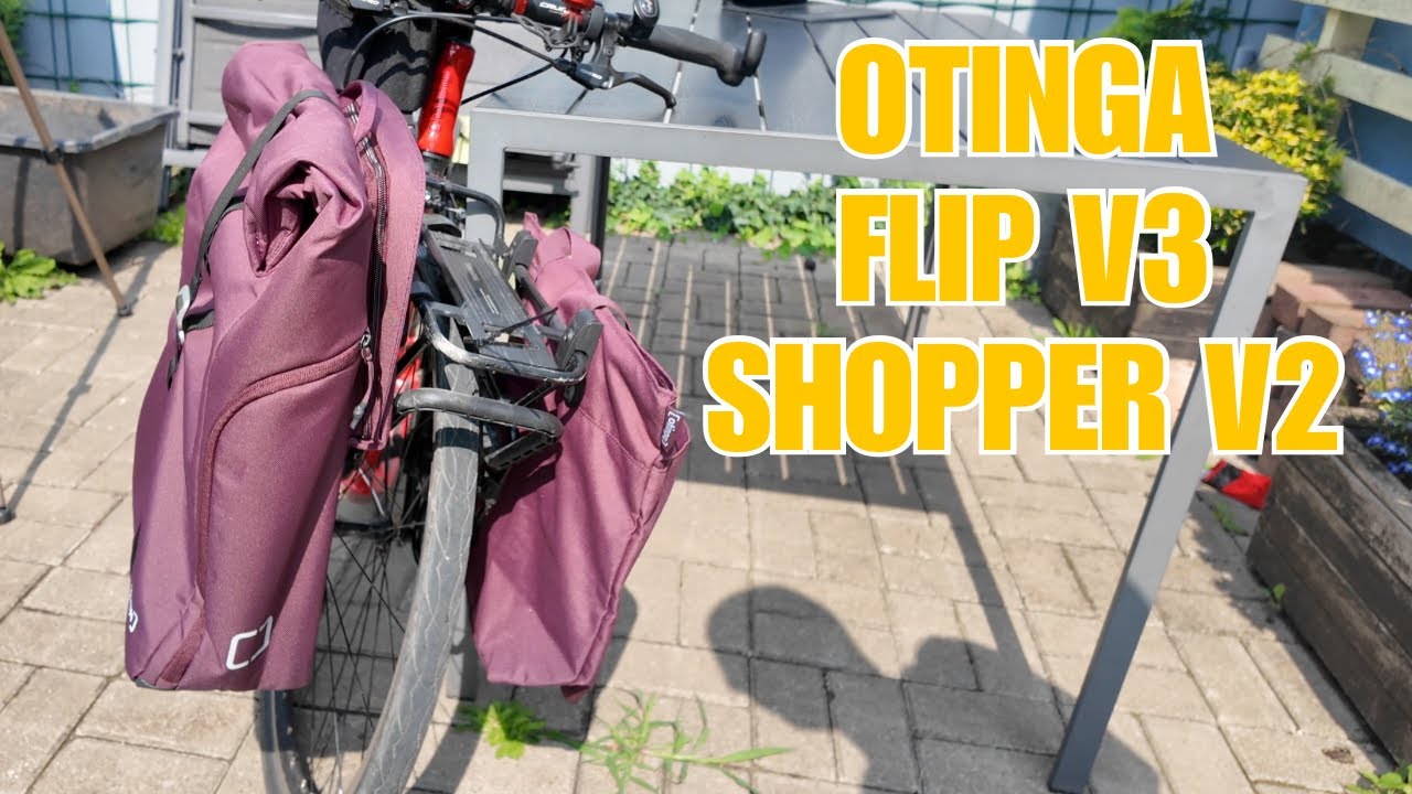 Otinga Flip V3 und Shopper V2 - die perfekten Fahrradtaschen für den Tretroller?
