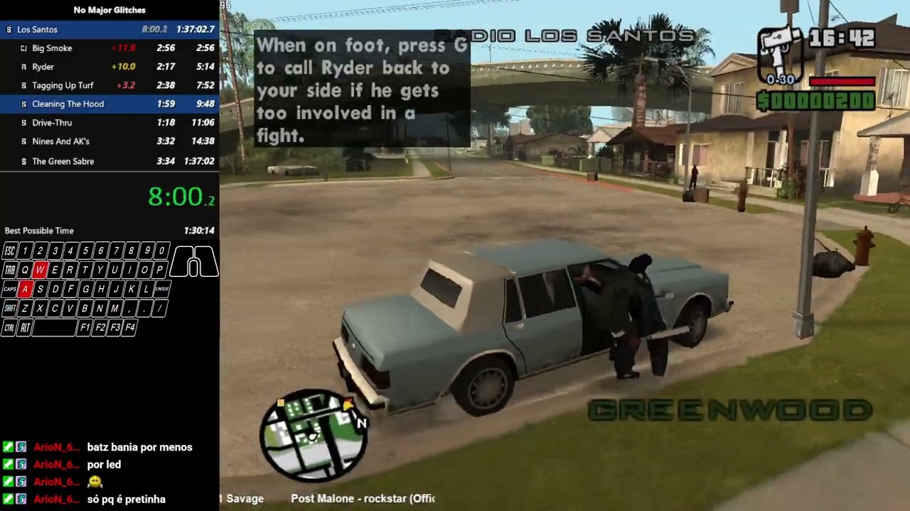 GTA San Andreas Speedrun-PB LS% No Major Glitches-