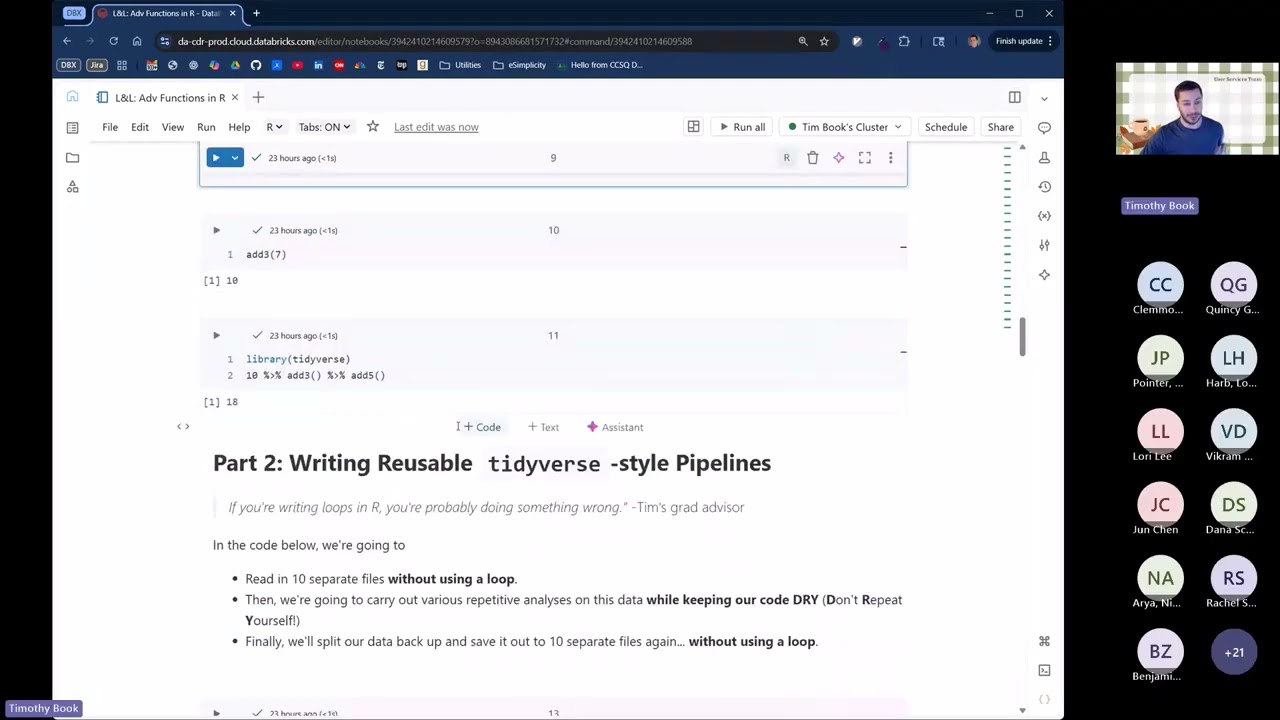 Advanced Function Writing in R