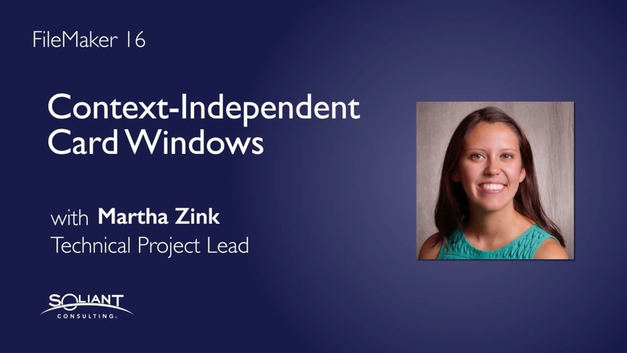 FileMaker Tip: Context-Independent Card Windows