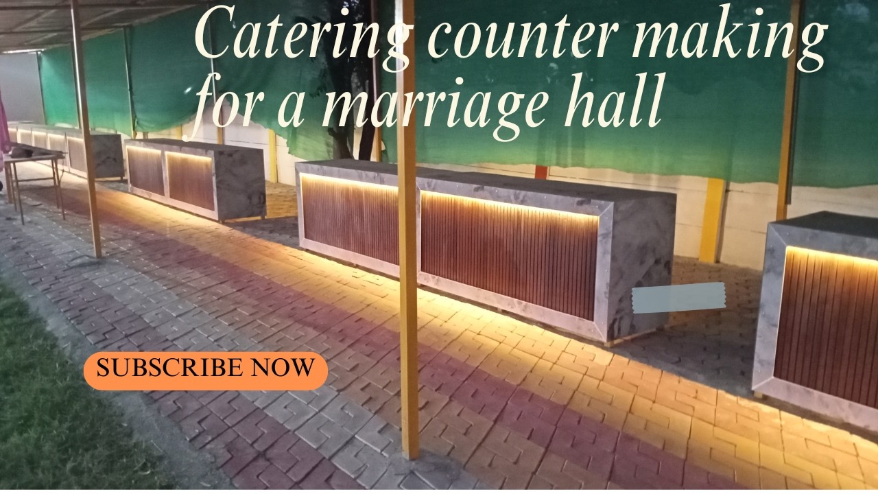 Lo budget Catering counter making for a marriage hall कम खर्च में सुंदर कैटरिंग काउंटर कैसे बनाएं