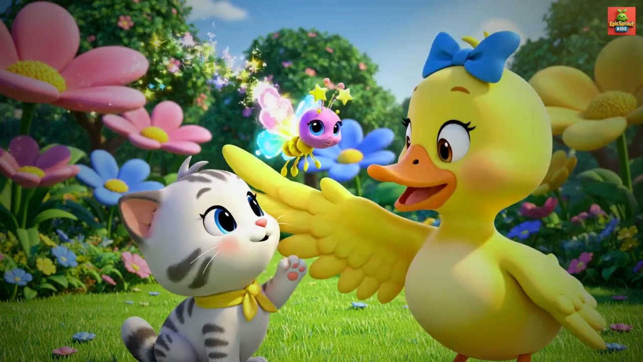 Danish | Nina den Nysgerrige Kat | Nina the Curious Cat | kids song